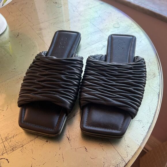 COS Leather Square Toe Sandals NWT - Picture 7 of 11